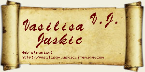 Vasilisa Juškić vizit kartica